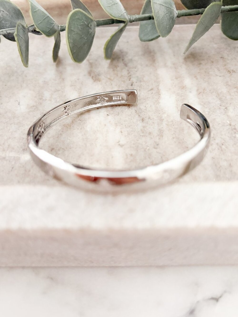 925 Sterling Silver Cuff Bracelet Star Bracelet Celestial Bangle Bracelet - Picture 12 of 14